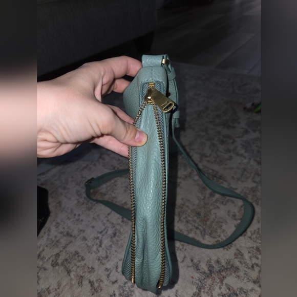 Fossil Green Leather Crossbody Bag - Picture 3 of 5